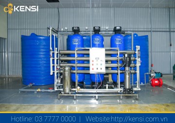Lắp đặt hệ thống lọc nước công nghiệp RO 2000lh cho nhà máy xi mạ Vina